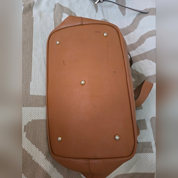 Meli Melo Elegant Tan Leather Tote Bag - Picture 3 of 6